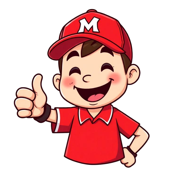 Martbin mascot giving a thumbs up